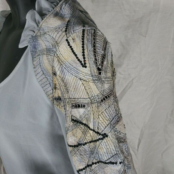 Sains by Anthropologie Sheer Boho Blouse - S - Picture 4 of 5